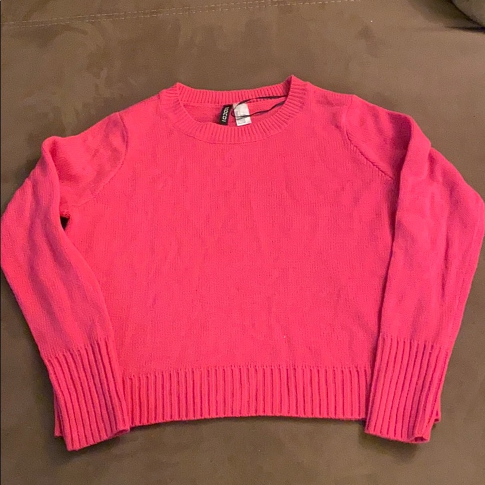 pink h&m sweater